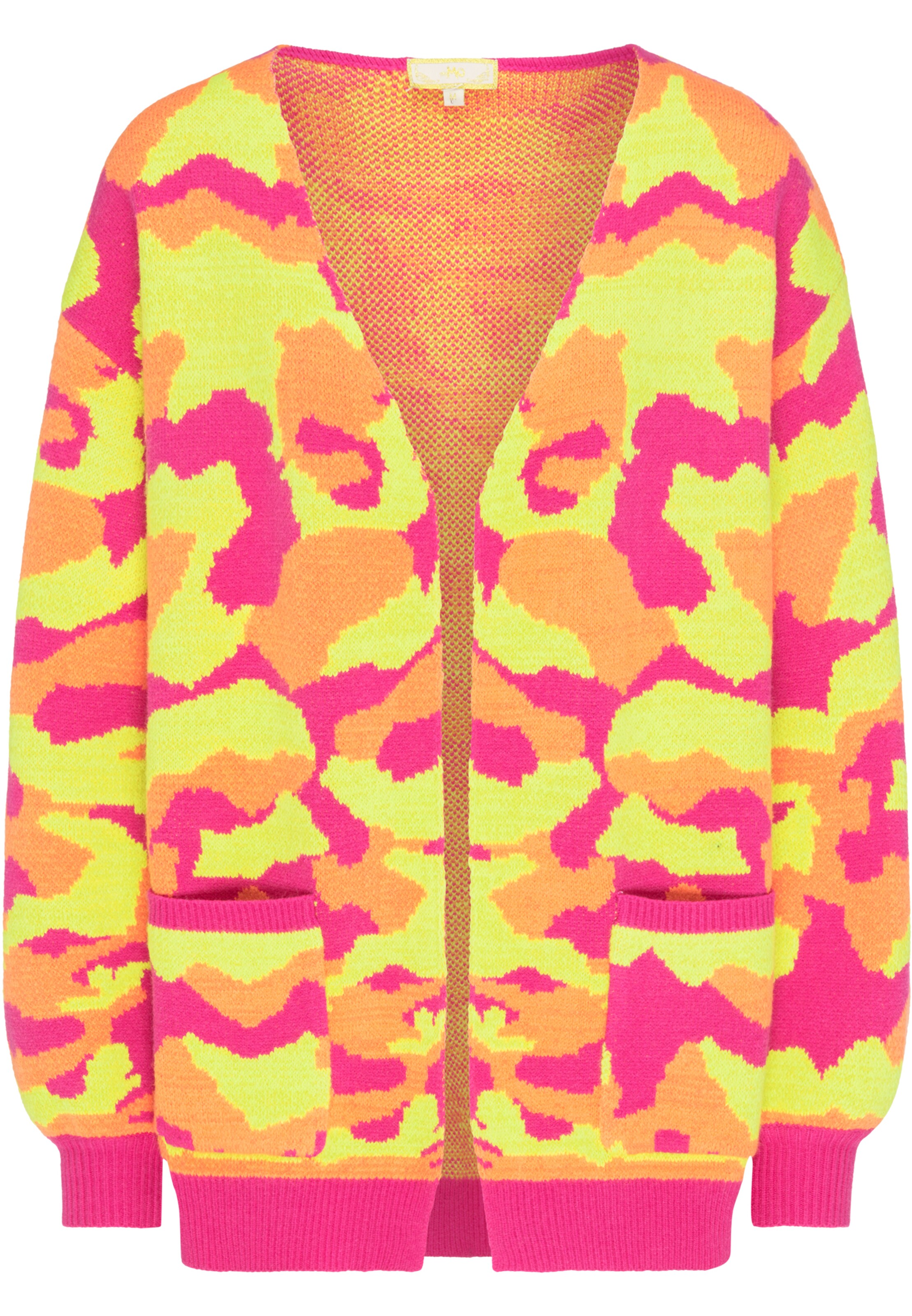 MYMO - Gebreid vest in de kleur Geel