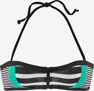 Bandeau Hauts de bikini KangaROOS en noir : devant