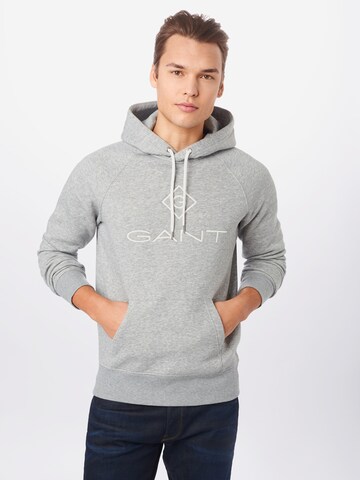 GANT Regular fit Tréning póló - szürke: elől