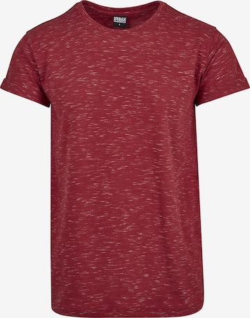 Urban Classics Shirt 'Space Dye Turnup Tee' in Rot: predná strana