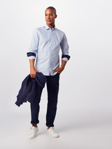 SELECTED HOMME Slim fit Button Up Shirt 'Mark' in Blue