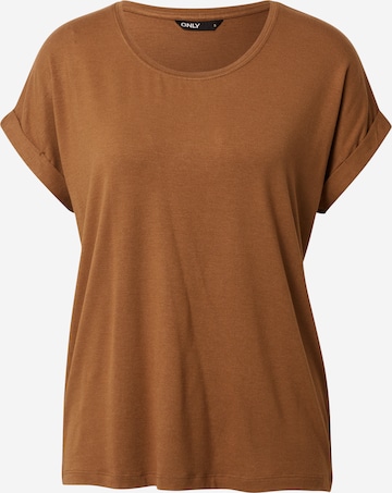ONLY - Camiseta en marrón: frente