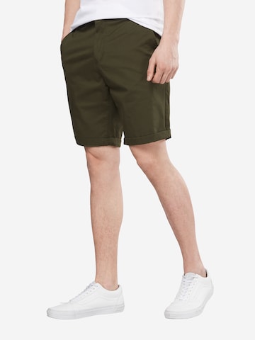 Iriedaily Regular Chino trousers 'Love City' in Green: front