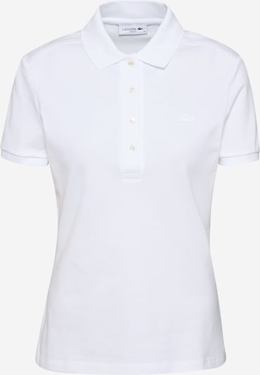 LACOSTE Μπλουζάκι 'CHEMISE' σε λευκό, Άποψη προϊόντος