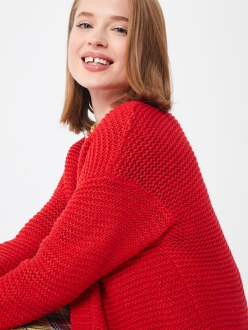 VERO MODA Knit Cardigan in Red