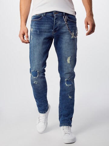 QS Slimfit Jeans in Blauw: voorkant