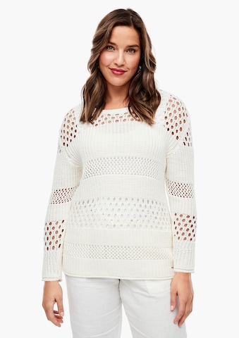 TRIANGLE Sweater in White: front