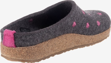 HAFLINGER Slippers 'Cuoricino' in Grey