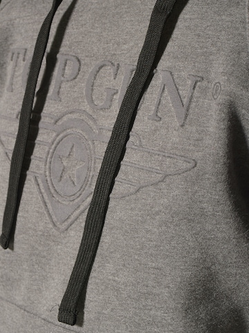 TOP GUN Sweatshirt 'TG-9013' in Zwart