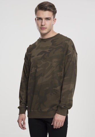 Sweat-shirt Urban Classics en vert : devant