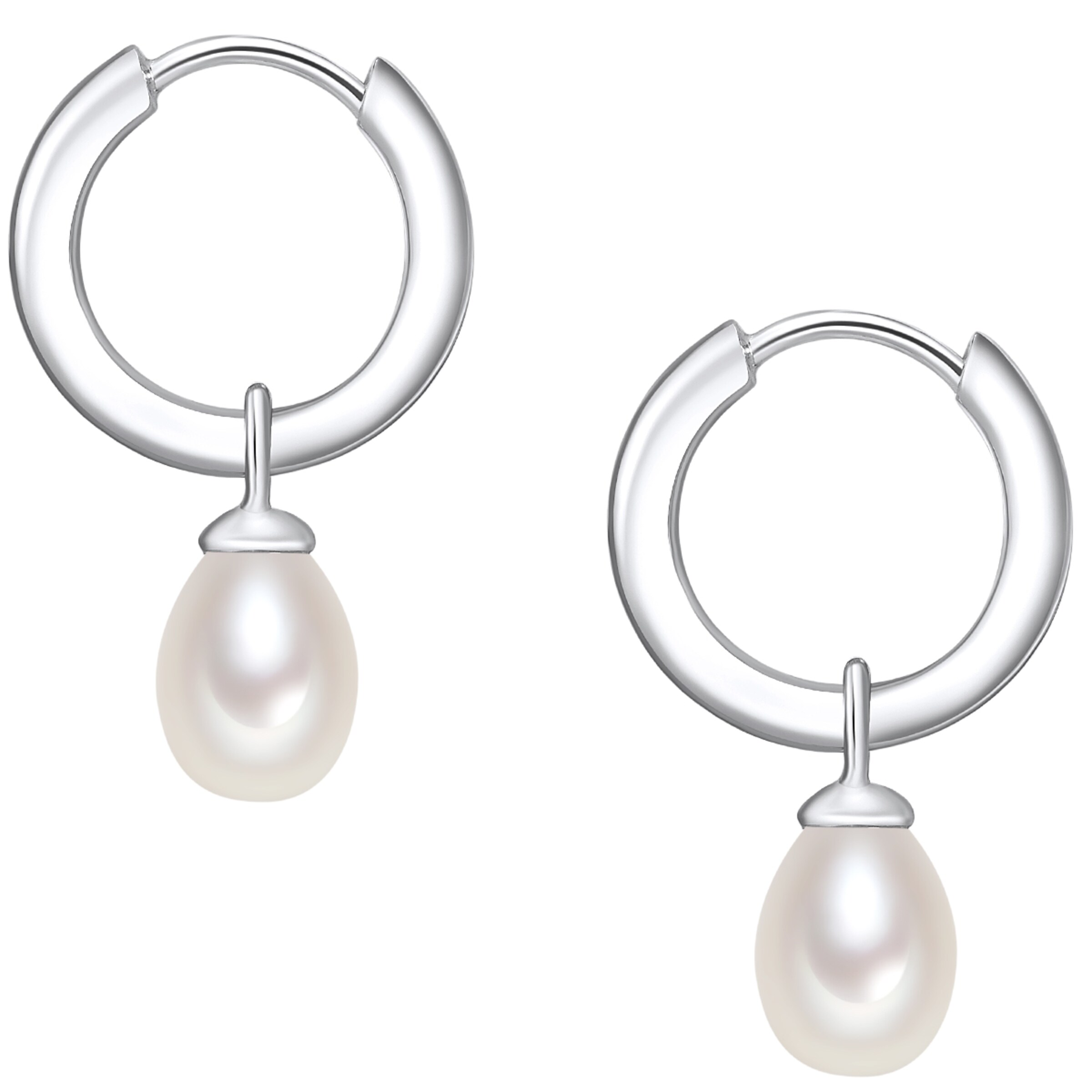 Valero Pearls - Pendientes en plata: frente
