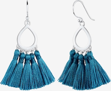 Boucles d'oreilles 'Boho' ELLI en bleu : devant