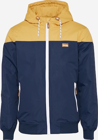 Iriedaily Between-Season Jacket in Blue: front