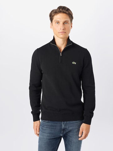 LACOSTE Regular Fit Pullover in Schwarz: predná strana