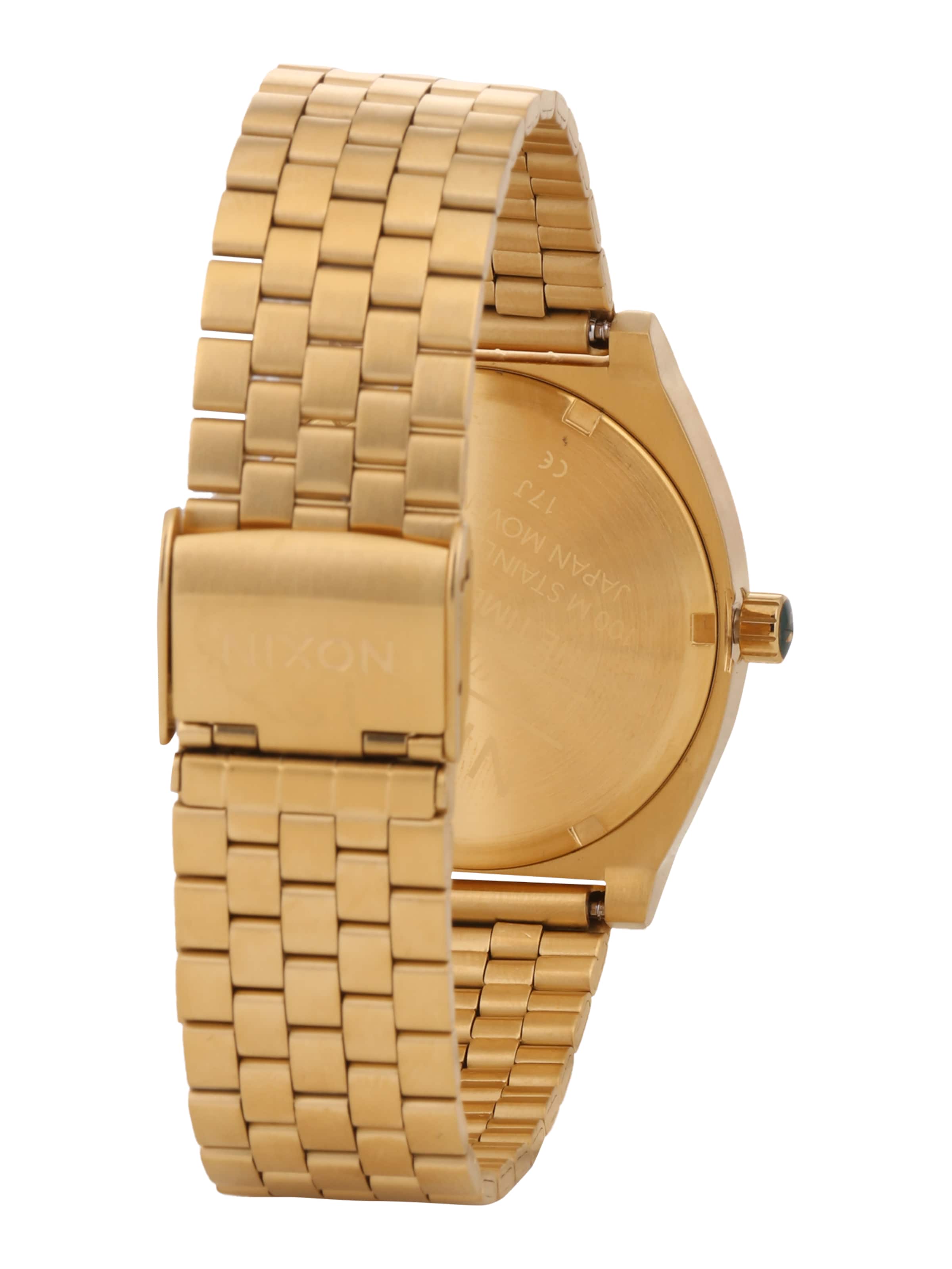 Nixon Armbanduhr 'Time Teller' in Gold: Rückseite