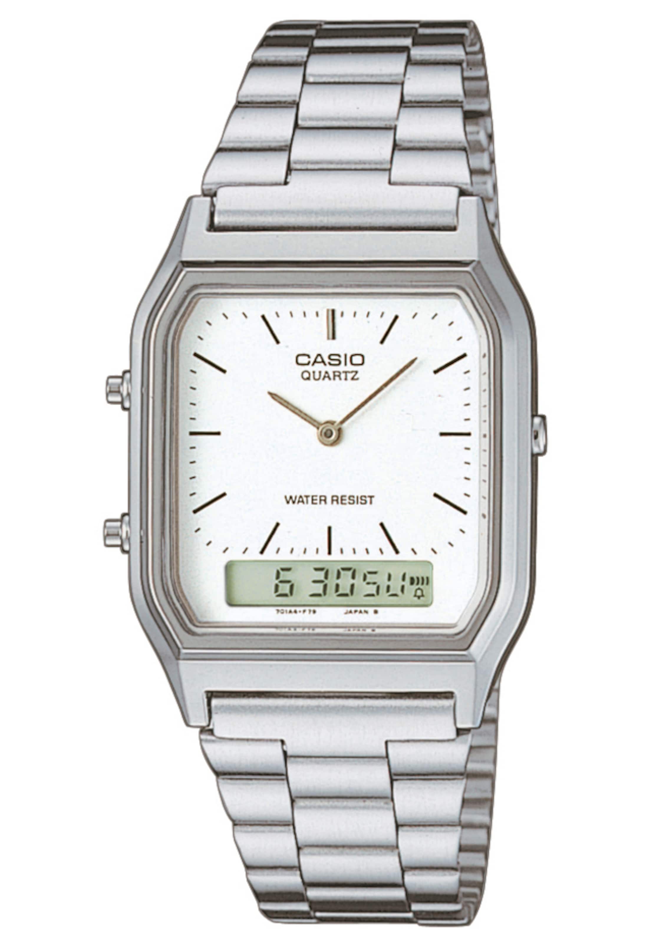 CASIO Digital Watch in Silver: front