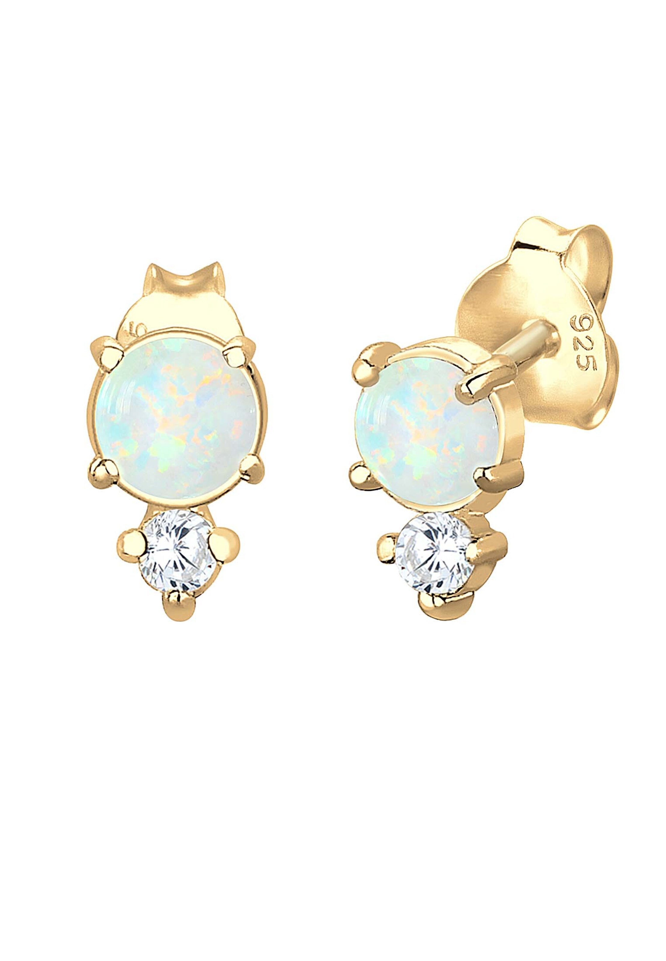 Boucles d'oreilles 'Geo Kreis' ELLI en or : devant