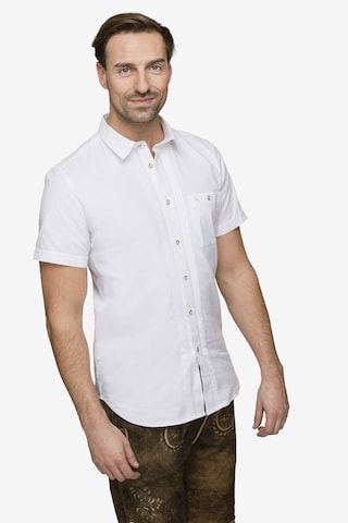 STOCKERPOINT Regular fit Traditional Button Up Shirt 'Bodo' in White