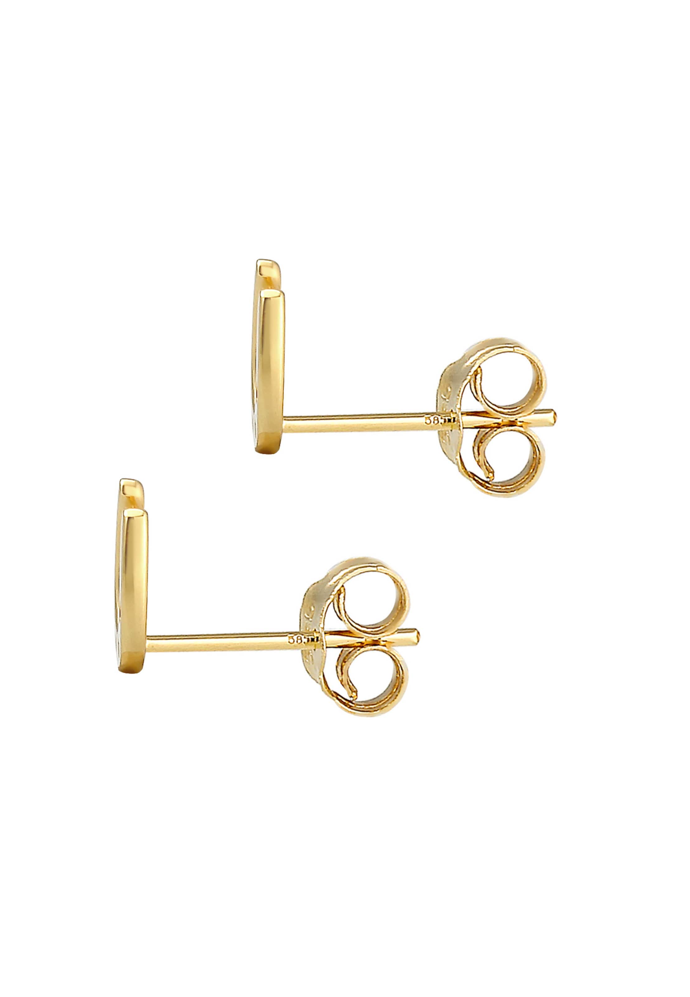ELLI PREMIUM Ohrringe 'Hufeisen' in Gold