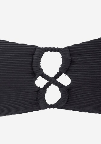 SUNSEEKER - Bandeau Top de bikini 'Fancy' en negro