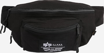 ALPHA INDUSTRIES Fanny Pack 'Big' in Black: front