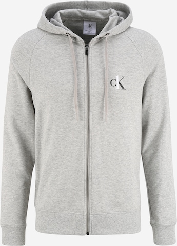 Calvin Klein Underwear - Sudadera con cremallera en gris: frente