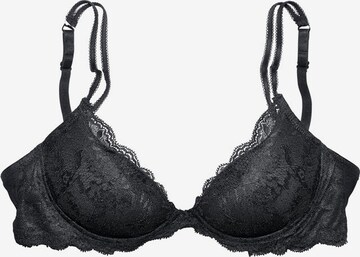 VIVANCE Push-up Bra in Black: front