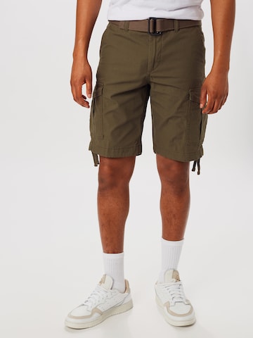 JACK & JONES Regular Cargo Pants 'Charlie' in Green: front