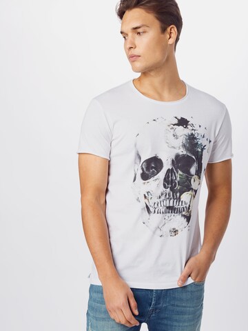 EINSTEIN & NEWTON Regular fit Shirt 'Bird Skull' in Wit: voorkant