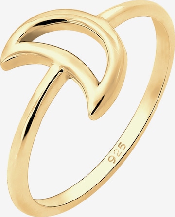 ELLI Ring 'Halbmond' in Gold: front