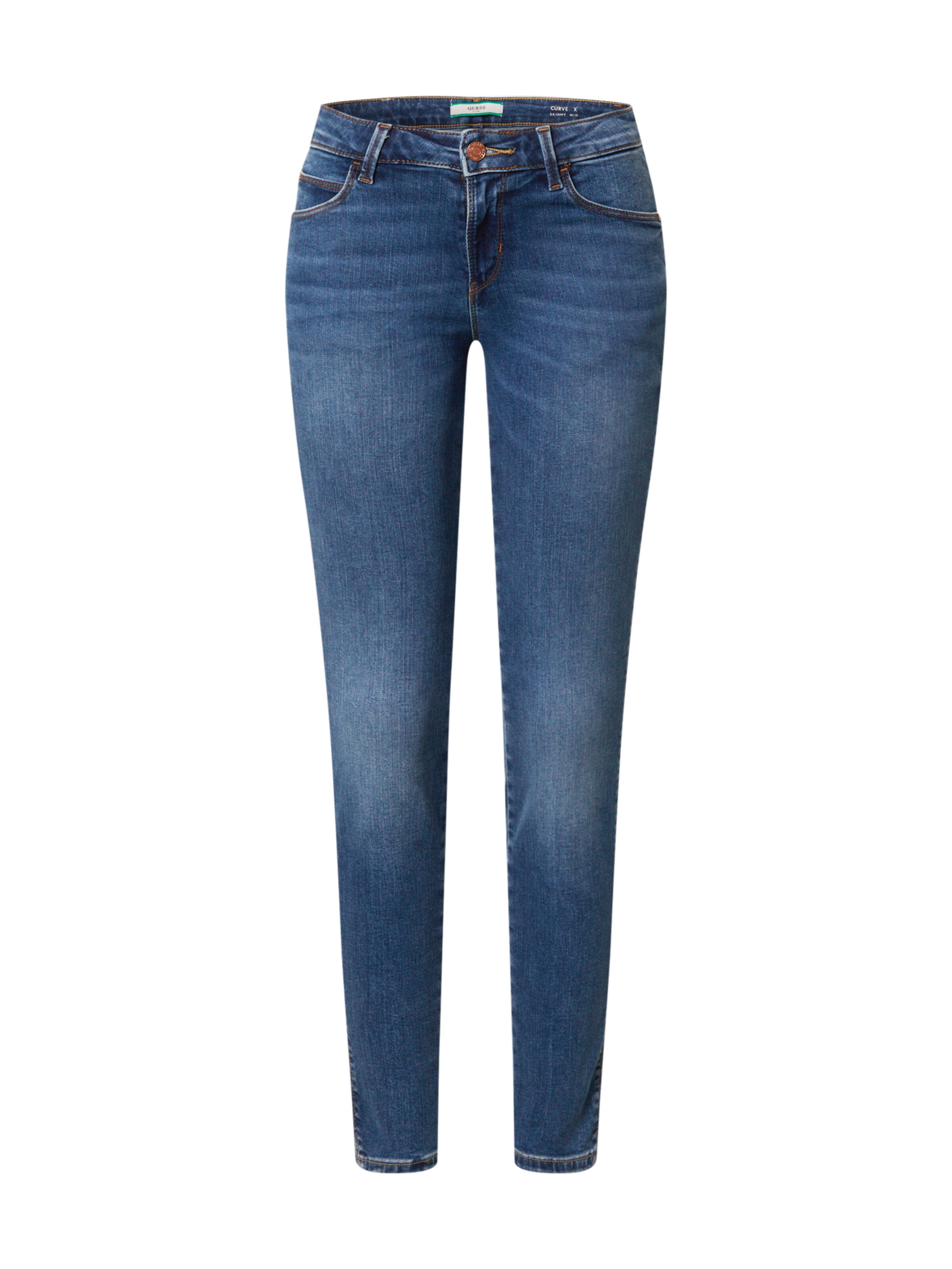 Jean 'Curve X' GUESS en bleu : devant