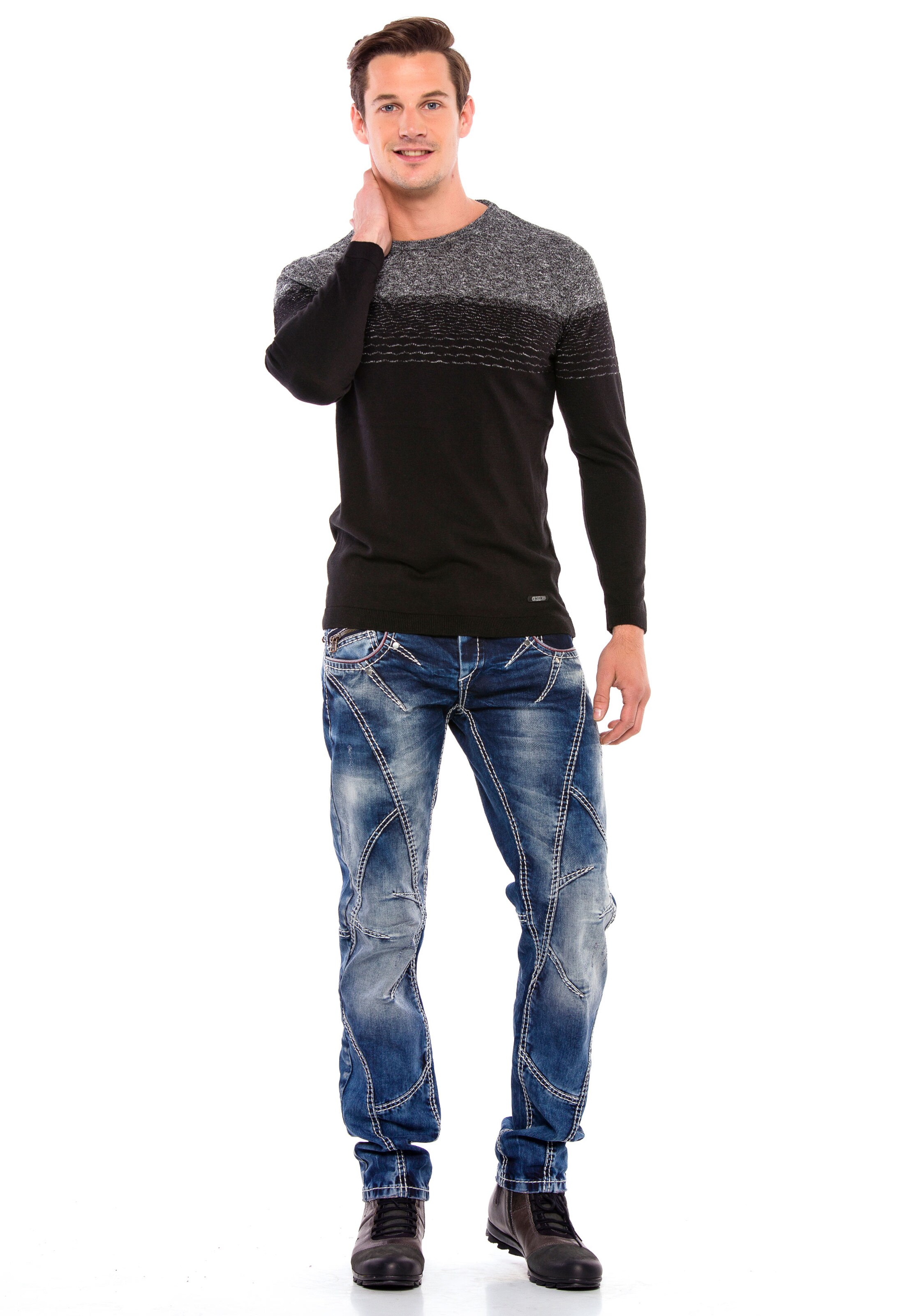 CIPO & BAXX Sweater in Black