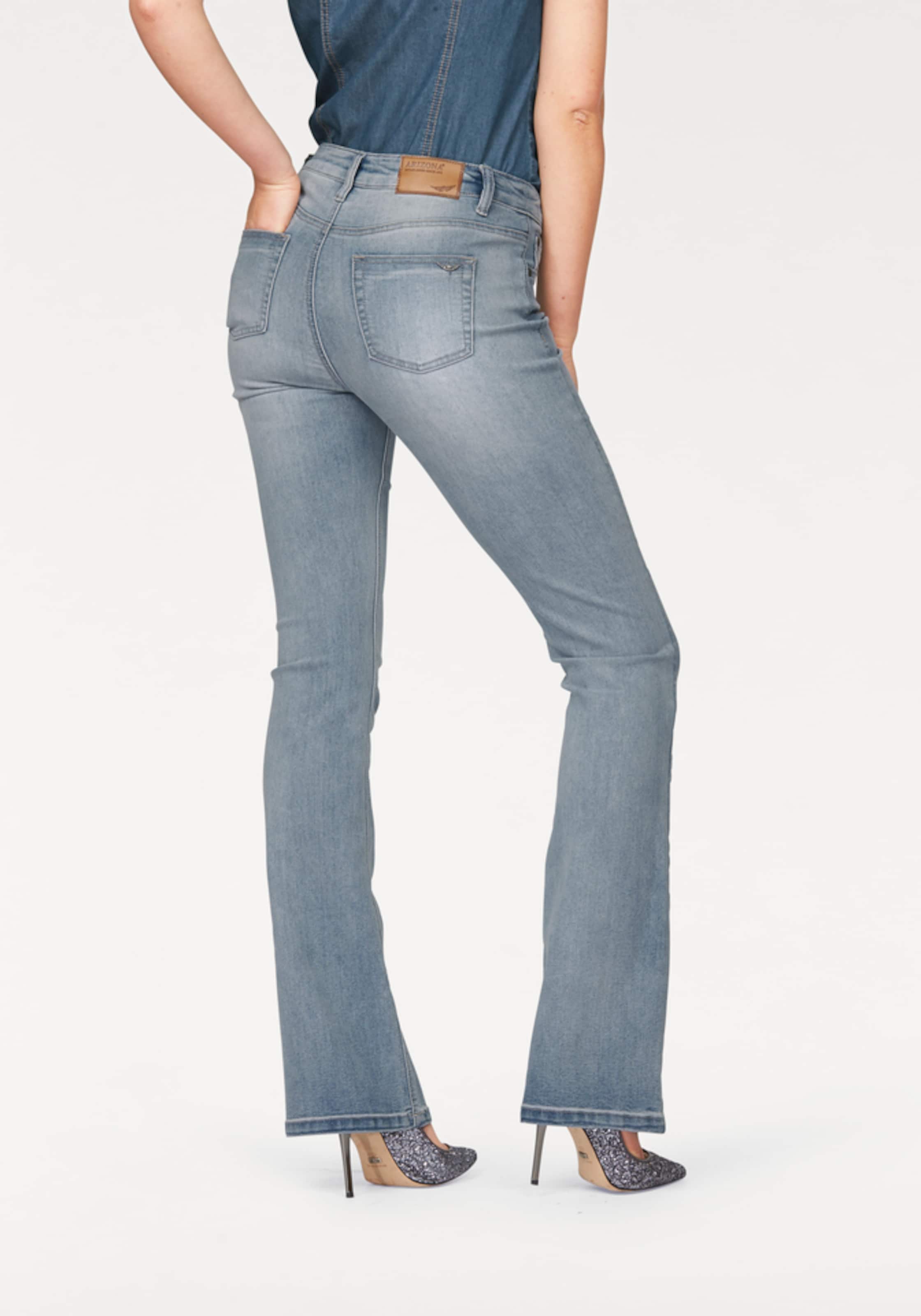 Frauen Jeans ARIZONA High-waist-Jeans 'Bootcut' in Blau - SF63466