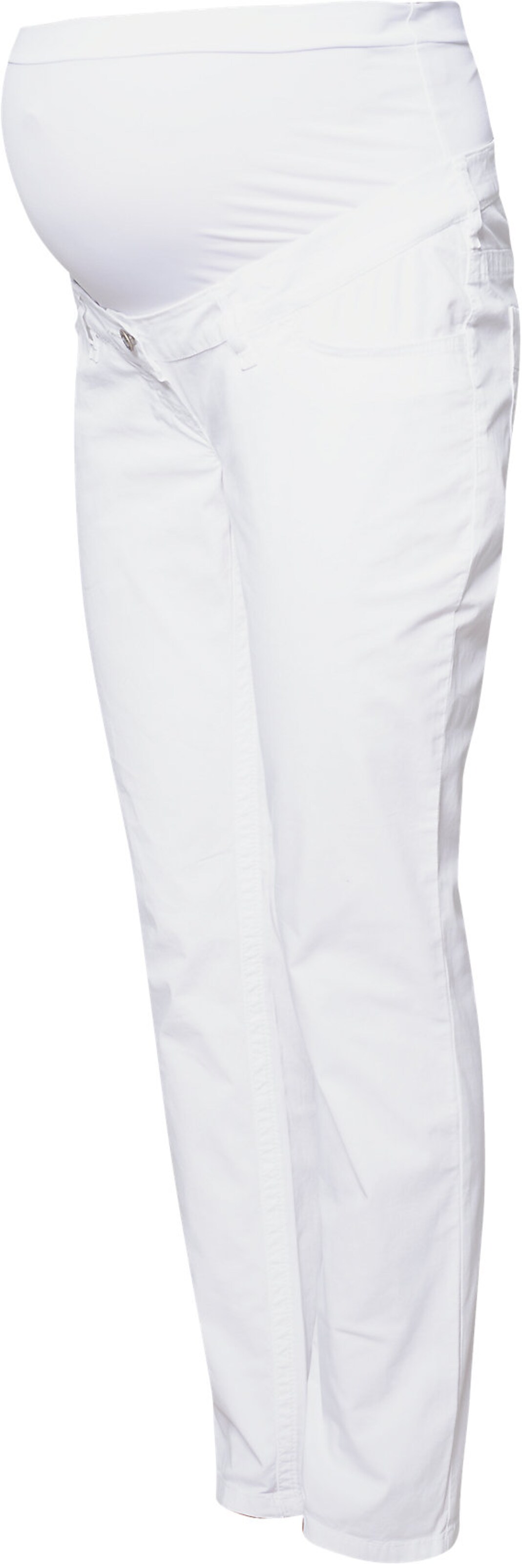 CHRISTOFF - Umstandshose verkürzt in weiß