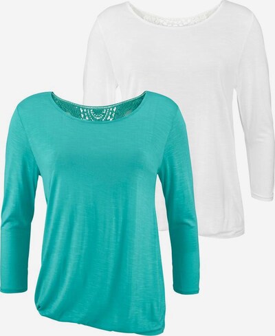 BEACH TIME Shirt in Turquoise / White, Item view