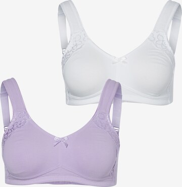 Soutien-gorge PETITE FLEUR en violet : devant