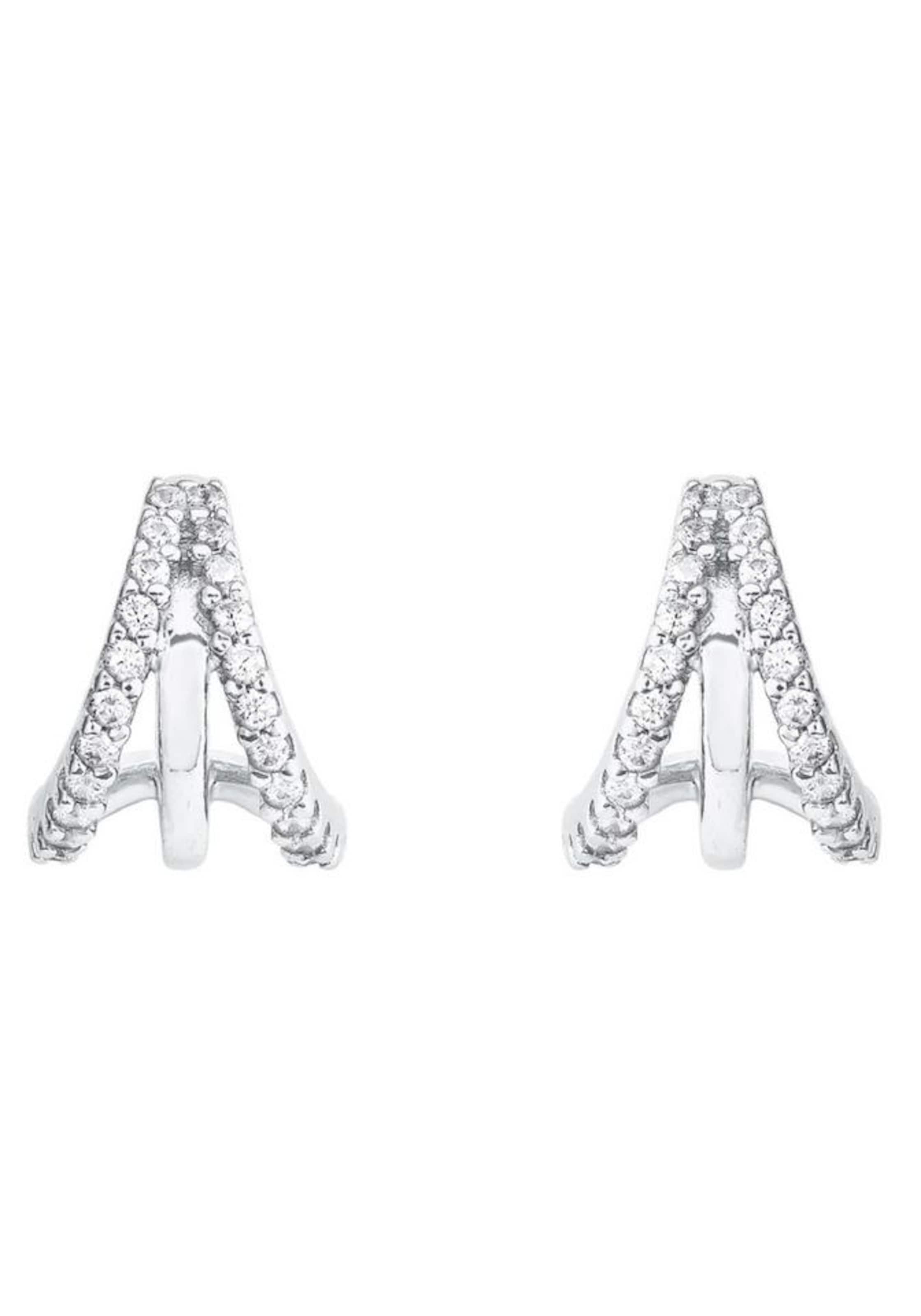 AMOR Earrings in Silver: front