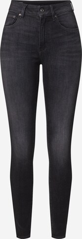 G-Star RAW Skinny Jeans '3301 High Skinny Wmn' in Zwart: voorkant