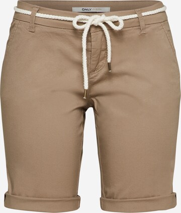 ONLY - Pantalón chino 'Paris' en beige: frente