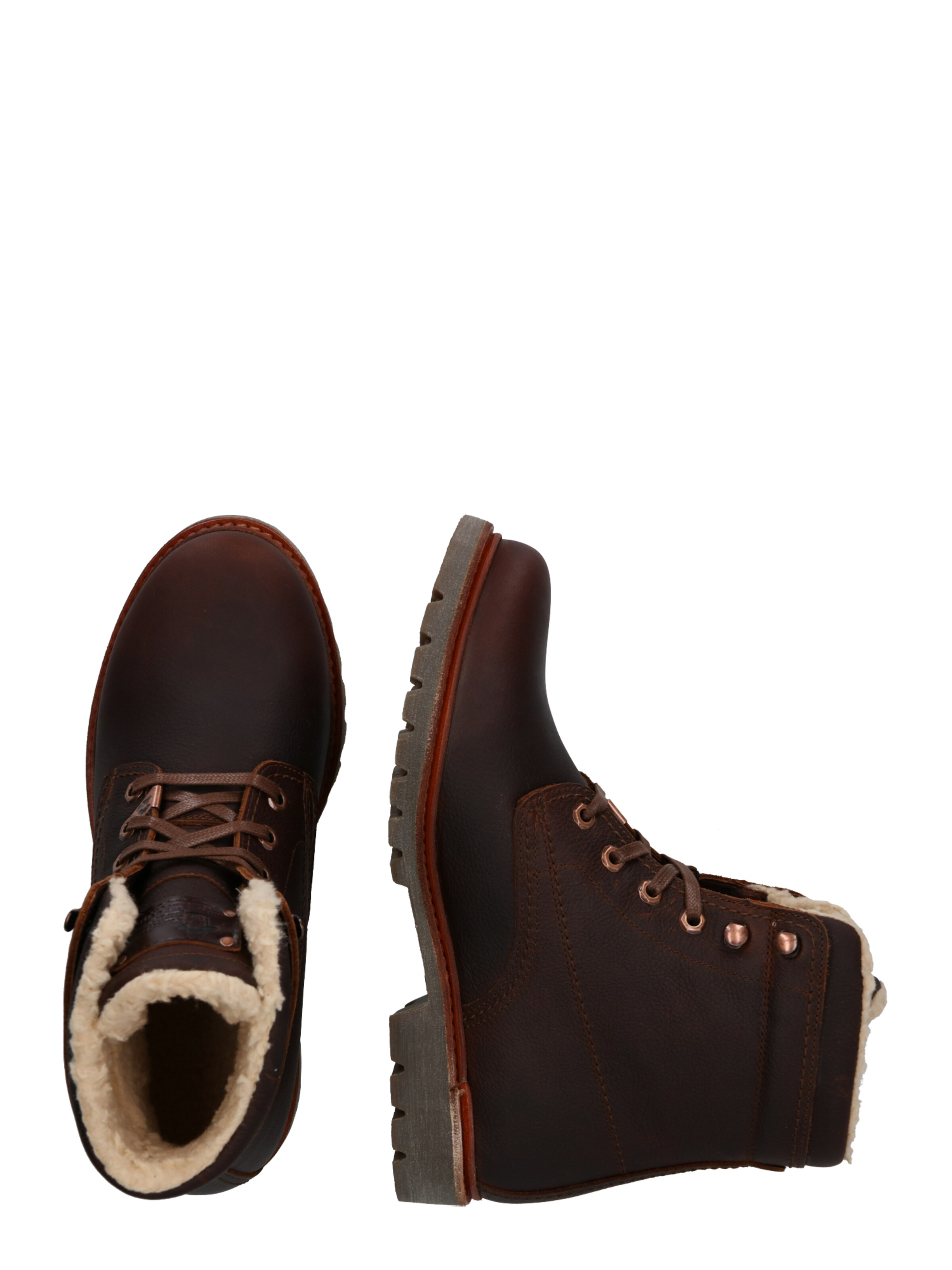 Bocanci cu șireturi de la PANAMA JACK pe maro