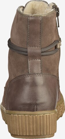 JANA Lace-Up Ankle Boots in Brown