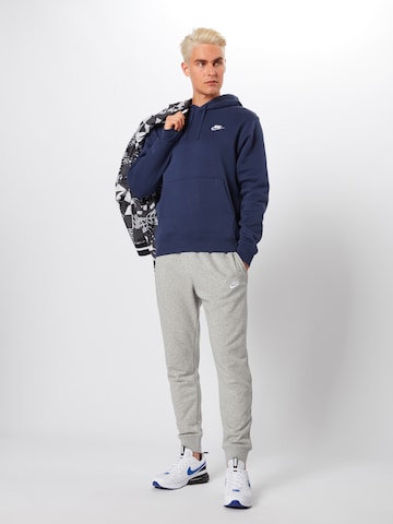 Nike Sportswear Regularny krój Bluzka sportowa 'Club Fleece' w kolorze niebieski