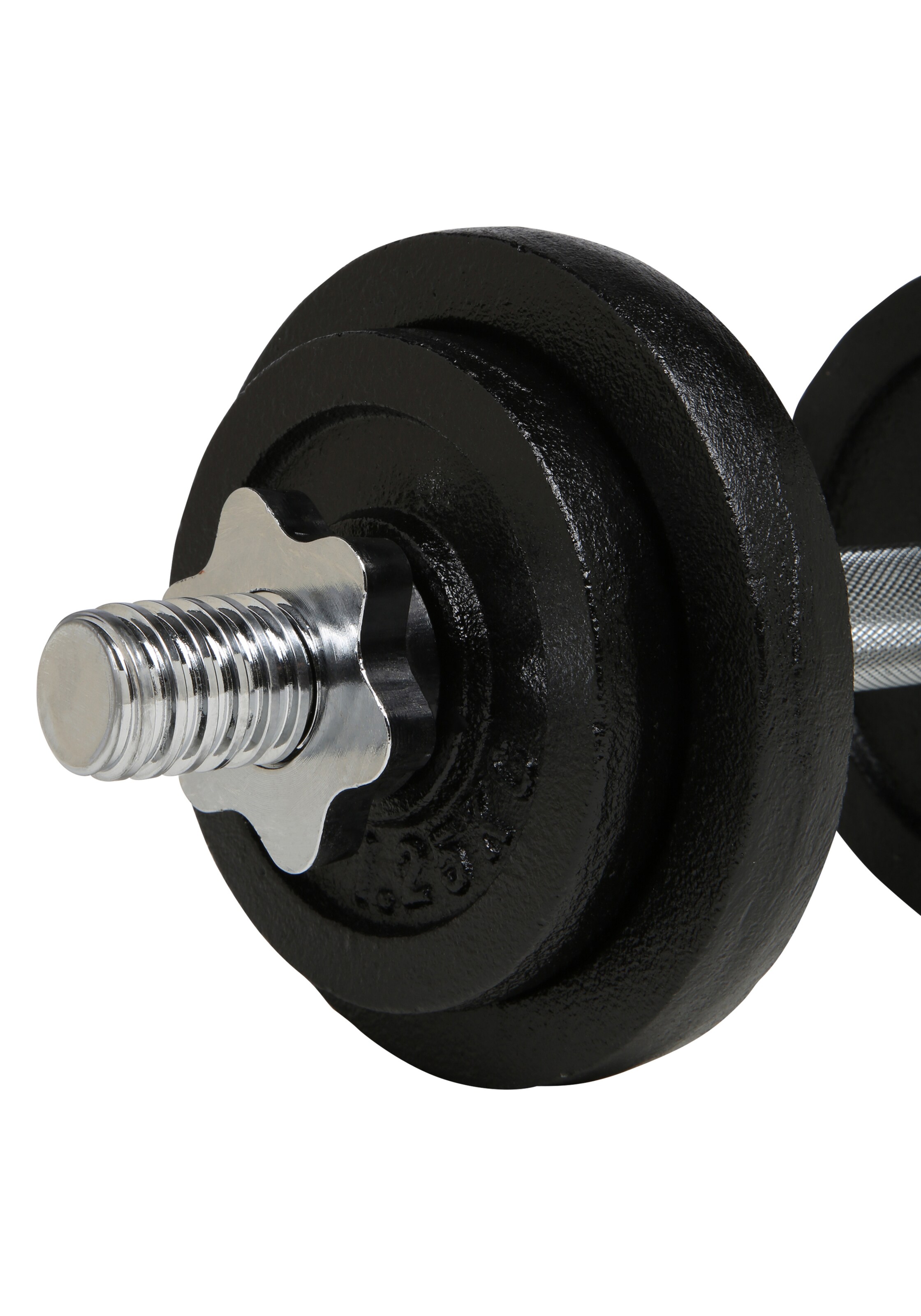 ENDURANCE Dumbbell 'Dumbell 10 kg' in Silver