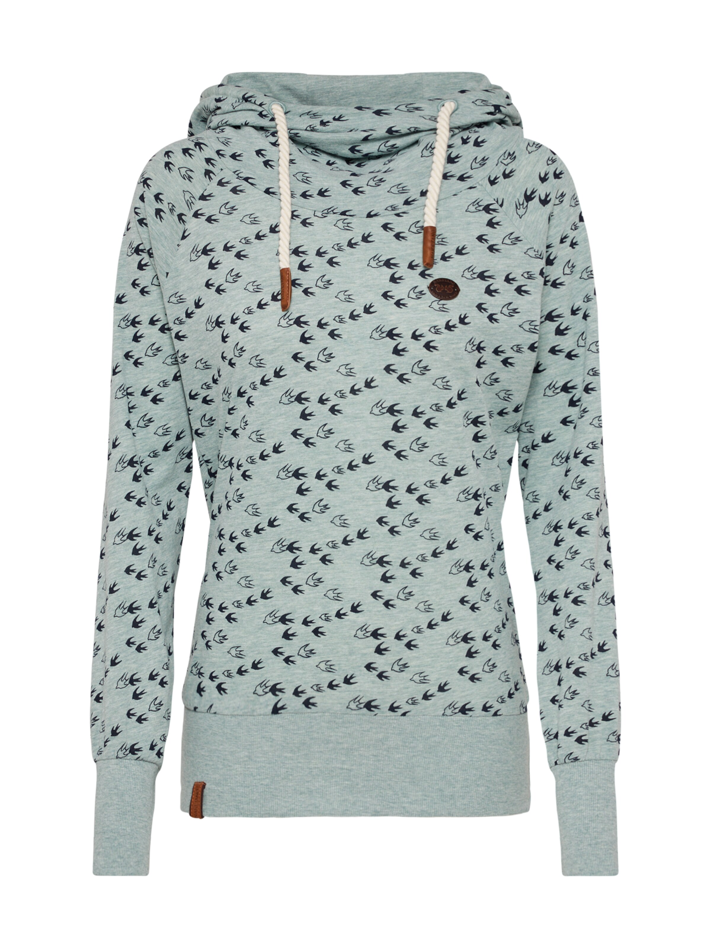 naketano - Sweatshirt 'Mandy Will Vögel(n)' in de kleur Donkerblauw