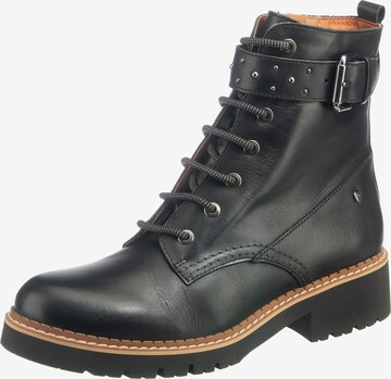 PIKOLINOS Lace-Up Ankle Boots in Black: front