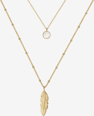 ELLI Necklace 'Feder' in Gold