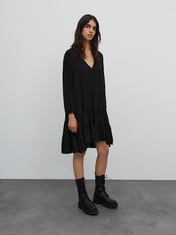 EDITED Shirt Dress 'Eileen' in Black: front