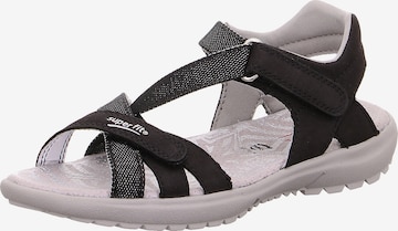 SUPERFIT Sandalen 'Rainbow' in Schwarz: predná strana