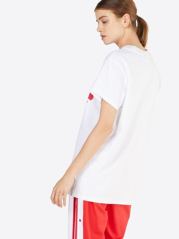 T-shirt 'TREFOIL' ADIDAS ORIGINALS en blanc : derrière