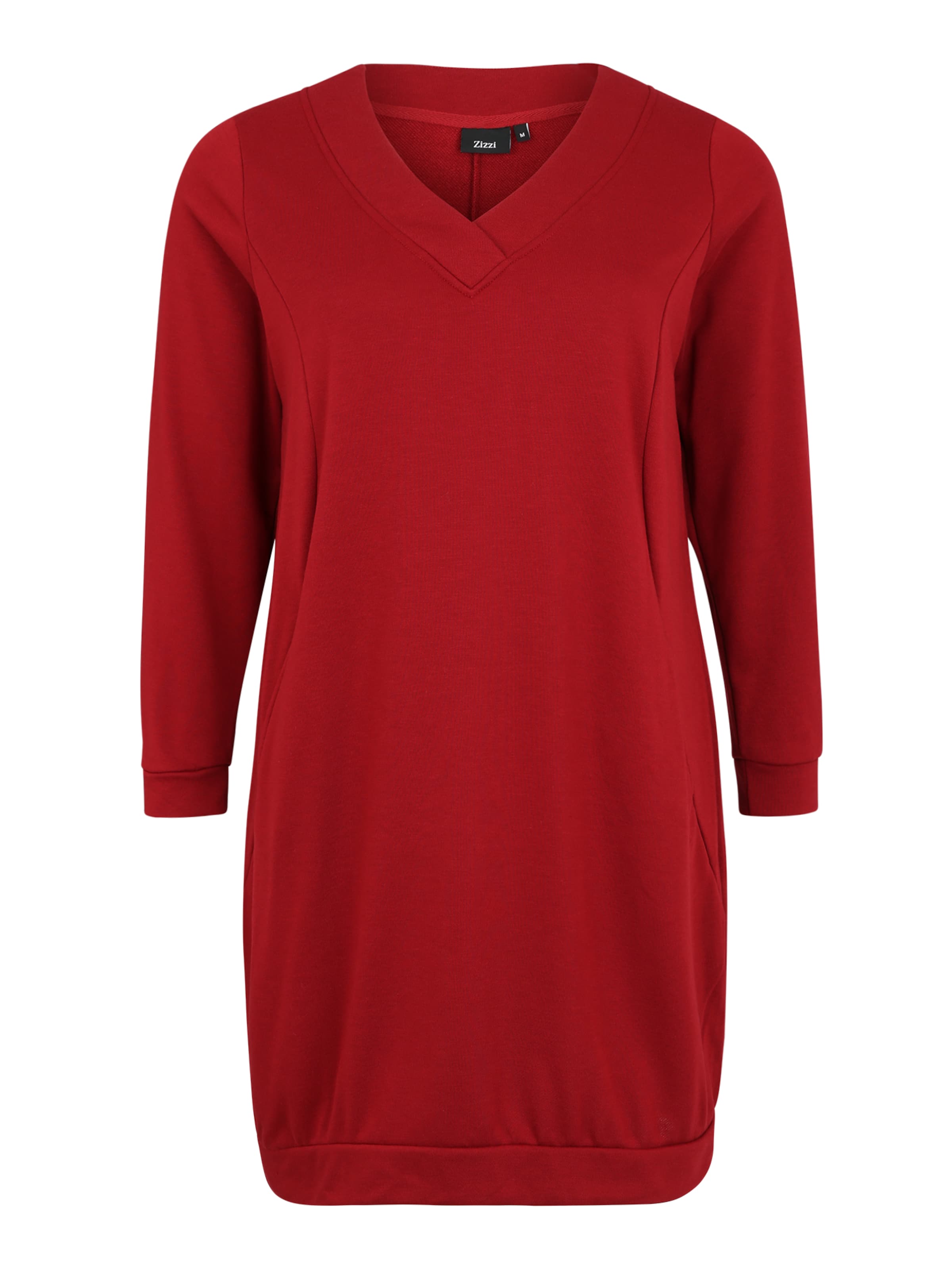 Zizzi - Jurk 'MGUNVUR' in de kleur Rood